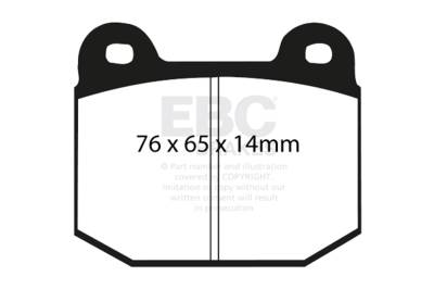 EBC Brakes - EBC Brakes DP31537C Redstuff Ceramic Low Dust Brake Pads