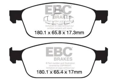 EBC Brakes - EBC Brakes DP32145C Redstuff Ceramic Low Dust Brake Pads for 13-18 Focus MKC