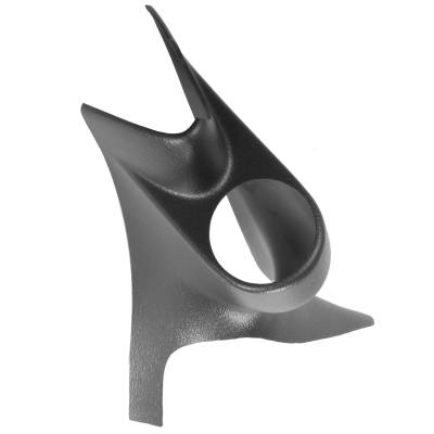 AutoMeter - AutoMeter 15318 Single A-Pillar Pod Mount Black 2-1/16" for 99-07 Ford SuperDuty