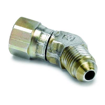AutoMeter - AutoMeter 3273 Fitting Adapter 45°F -4AN Female To -4AN Male Steel