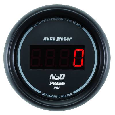 AutoMeter - AutoMeter 6374 Sport-Comp Nitrous Pressure Gauge 2-1/16" Digital