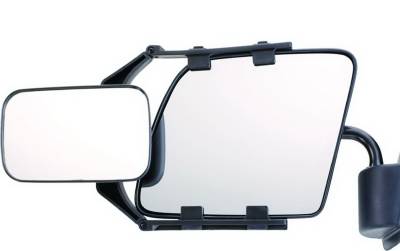 Cipa Mirrors - CIPA Mirrors 11952 Universal Adjustable Clip-On Towing Mirror