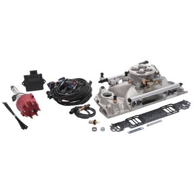 Edelbrock - Edelbrock 35760 Pro-Flo 4 EFI Traditional 4150-Style Kit #35760 Pre-86 SB-Chevy