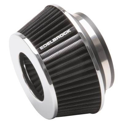Edelbrock - Edelbrock 43610 Pro-Flo Univ. Black Compact Conical Air Filter w/3/3.5/4" Inlet