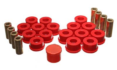Energy Suspension - Energy Suspension 2.3109R Control Arm Bushing Set Rear Polyurethane Red