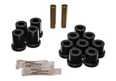 Energy Suspension - Energy Suspension 3.2119G Leaf Spring Bushing Set Polyurethane Black