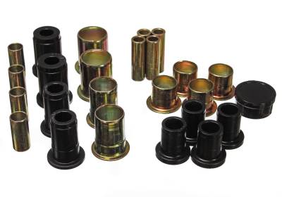 Energy Suspension - Energy Suspension 3.3102G Control Arm Bushing Set Polyurethane Black