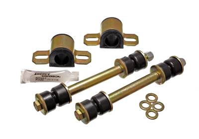 Energy Suspension - Energy Suspension 7.5106G Front Sway Bar Bushing Set Polyurethane Black