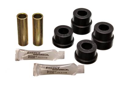 Energy Suspension - Energy Suspension 7.3106G Control Arm Bushing Set Front Polyurethane Black