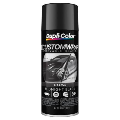 Duplicolor Paint - Dupli-Color Paint CWRC840 Custom Wrap Removable Paint Gloss Midnight Black 11oz