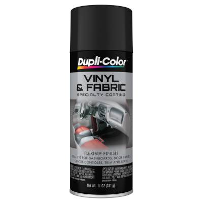Duplicolor Paint - Dupli-Color Paint HVP106 Vinyl & Fabric Coating Spray Paint Flat Black 11oz