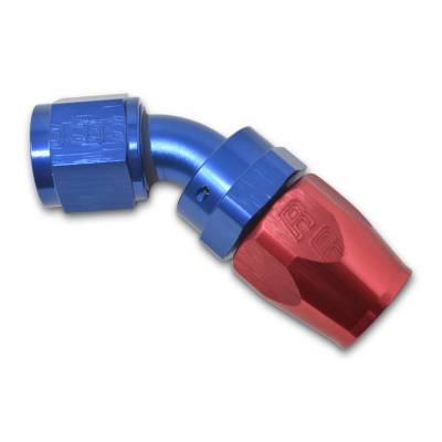 Russell - Russell 610080 Full Flow Hose End 45-DEG End Red/Blue -04AN