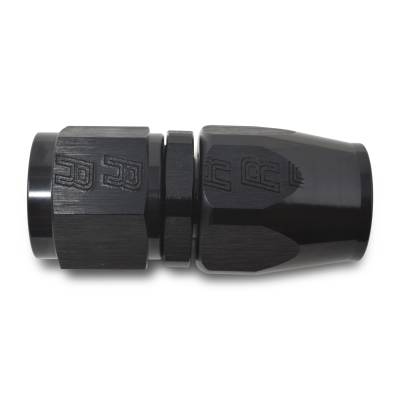 Russell - Russell 610055 12AN ProClassic Straight Hose End w/Black Finish