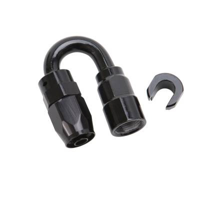 Russell - Russell 611233 6AN 180-DEG Female SAE Quick-Disconnectx3/8" Tube Size Black