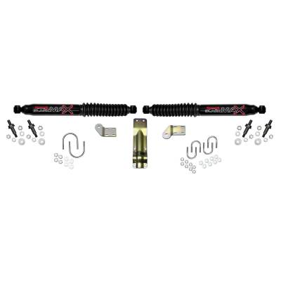 Skyjacker - Skyjacker 8254 Black Dual Steering Stabilizer Kit for 4-8.5" Lifts