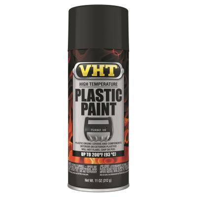 VHT - VHT SP820 Matte Black High Temp Plastic Spray Paint 11oz