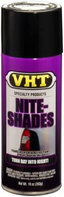 VHT - VHT SP999 Nite-Shades Spray-On Lens Tint Black Transparent 10oz Aerosol