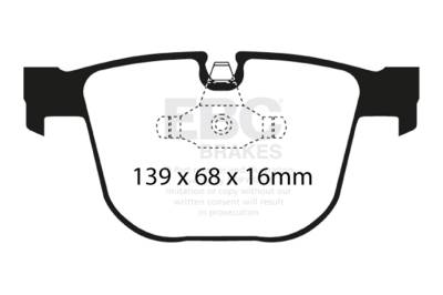 EBC Brakes - EBC Brakes DP51451NDX Bluestuff NDX Full Race Brake Pads