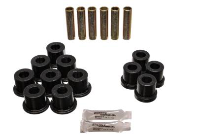 Energy Suspension - Energy Suspension 3.2108G Leaf Spring Bushing Set Polyurethane Black