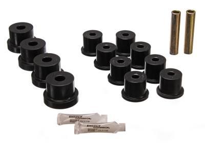 Energy Suspension - Energy Suspension 3.2101G Leaf Spring Bushing Set Polyurethane Black