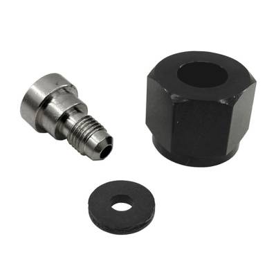 Nitrous Express - Nitrous Express 11713 4AN Bottle Nipple Fitting Kit CO2 Valve