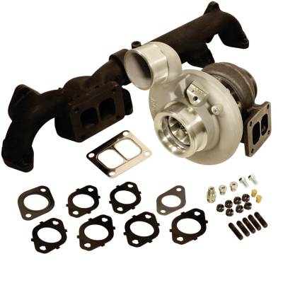 BD Diesel - BD Diesel 1045295 Iron Horn Turbo Manifold Package for 07-18 Dodge Cummins 6.7L