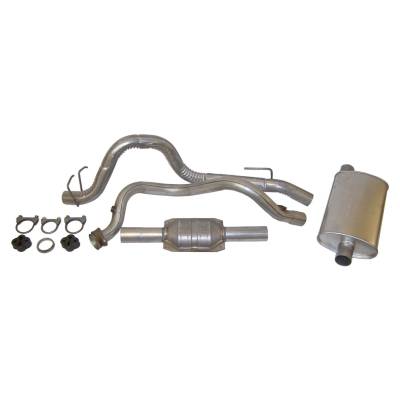 Crown Automotive Jeep Replacement - Crown 52018176K Exhaust Kit for 93-95 Jeep Wrangler YJ