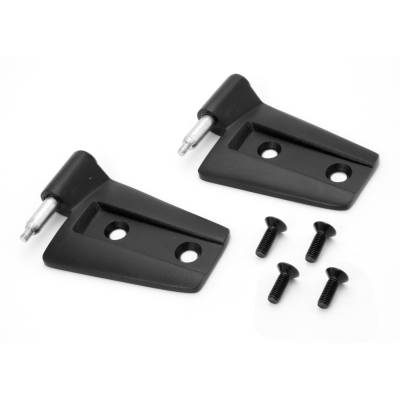 Rugged Ridge - Rugged Ridge 11202.23 Door Hinge Set Black LH for 07-18 Jeep Wrangler JK