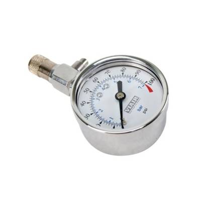 Viair - Viair 90072 0 100 PSI 2" Tire Gauge w/Bleeder Valve