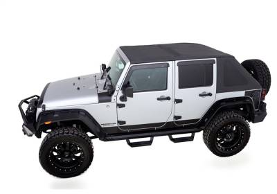 Rampage - Rampage 139835 Trailview Frameless Soft Top Blk Diamond for 07-18 Wrangler JK