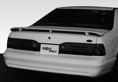 Dallas Automotive Restyling - DAR FG-516 Ford Thunderbird Post Mount Rear Spoiler Unpainted Lighted
