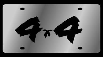 Eurosport Daytona - Eurosport Daytona 1410-1 Stainless License Plate Dodge 4x4 Logo for Dodge