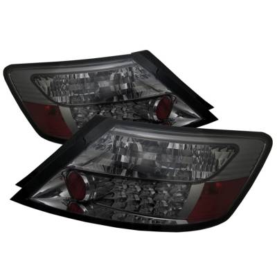 Spyder Auto - Spyder Auto 5004536 LED Taillights Chrome/Smoked for 06-08 Honda Civic