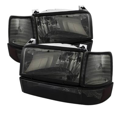 xTune Auto - xTune Auto 5073143 Crystal Front Headlight Kit Chrome/Smoked