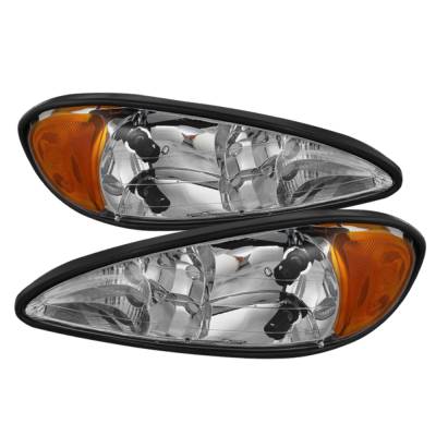 xTune Auto - xTune Auto 9023514 Chrome/Clear Crystal Headlights