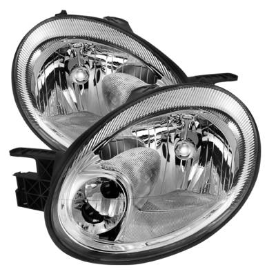 xTune Auto - xTune Auto 9025372 Chrome/Clear Crystal Headlights