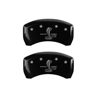 MGP Caliper Covers - MGP Caliper Covers 10010RGT5BK Rear Gloss Black for 05-14 Ford Mustang Shelby