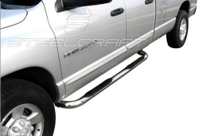 Steelcraft - Steelcraft 220817 3" Stainless Step Bars for 02-08 Dodge Ram 1500/2500/3500 Quad