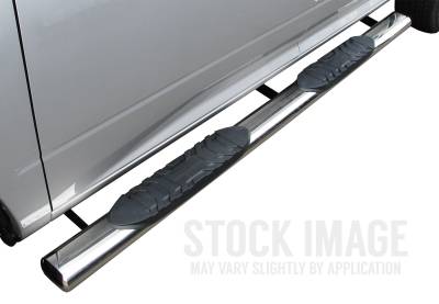 Steelcraft - Steelcraft 402219 5" SS Oval Side Bar 07-18 Chevy Silverado/GMC Sierra Crew Cab