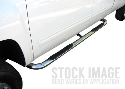 Steelcraft - Steelcraft 201807 Stainless Round Step Bars for 99-18 Silverado & Sierra Std Cab