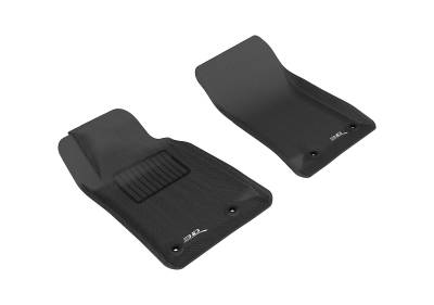 3D MAXpider - MAXpider L1CH01711509 Kagu Floor Mat Front Black 10-15 Chevy Camaro