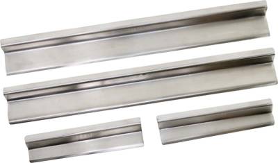 Kentrol - Kentrol 30585 Polished Silver Entry Guards 4pc for 07-18 Jeep Wrangler JK 4DR