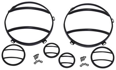 Kentrol - Kentrol 80013 Black Headlight & Marker Cover Set 6pc for 07-18 Jeep Wrangler JK