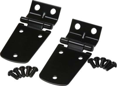 Kentrol - Kentrol 50476 Black Hood Hinge Pair for 97-06 Jeep Wrangler TJ