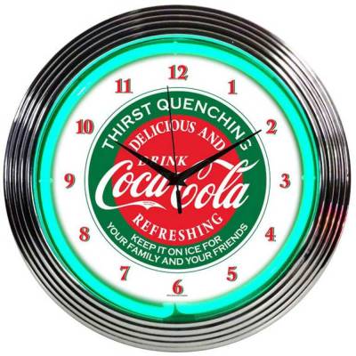 Neonetics - Neonetics 8CCGRN Coca-cola Evergreen Neon Clock