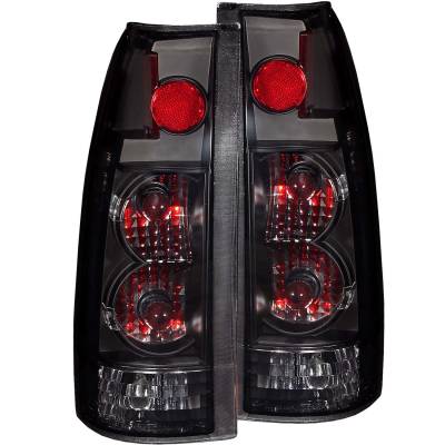 Anzo USA - Anzo USA Chrome Euro Smoked Lens Taillight Set GM C/K Trucks/Suvs 211156