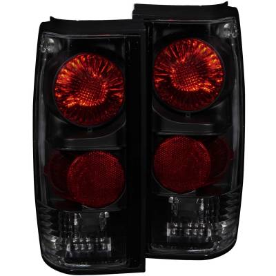 Anzo USA - Anzo USA Chrome Euro Smoked Lens Taillight Set S10/S15/Blazer/Jimmy 211163