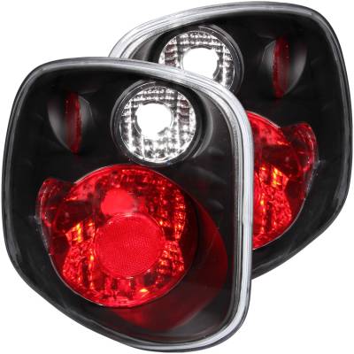 Anzo USA - Anzo USA Black Euro Clear Lens Taillight Set Ford F150 Flareside 211143