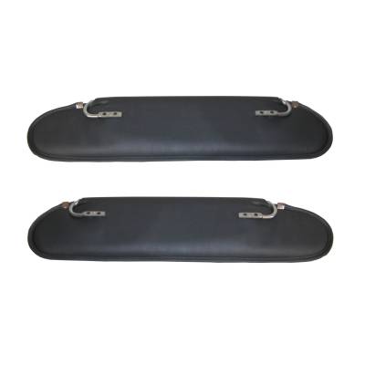 Omix - This pair of replacement sun visors in charcoal fit 72-86 Jeep CJ