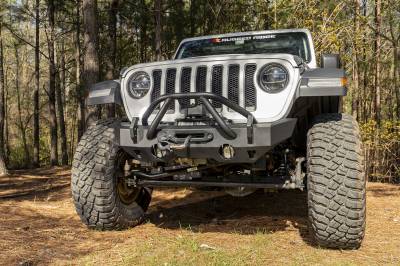 Rugged Ridge - Rugged Ridge 11540.32 HD Bumper Stubby Front 07-18 JK 18-21 JL 20-21 Gladiator J